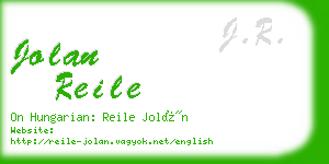 jolan reile business card